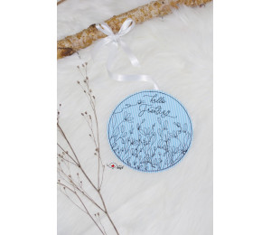 Stickdatei - Blumenwiese Kreis Doodle 2